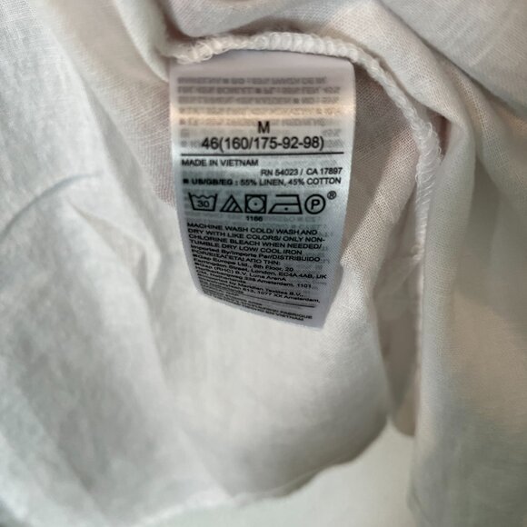 Gap Easy Shirt NWT in Cotton/Linen Blend Casual Button Down - Picture 6 of 9